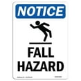thumbnail image 1 of SignMission OS-NS-A-1014-V-12430 10 x 14 in. OSHA Notice Sign - Fall Hazard, 1 of 6