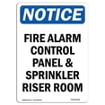 thumbnail image 1 of SignMission OS-NS-A-1014-V-12518 10 x 14 in. OSHA Notice Sign - Fire Alarm Control Panel & Sprinkler, 1 of 6