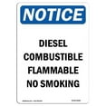 thumbnail image 1 of SignMission OS-NS-A-1218-V-10989 12 x 18 in. OSHA Notice Sign - Diesel Combustible Flammable No Smoking, 1 of 6