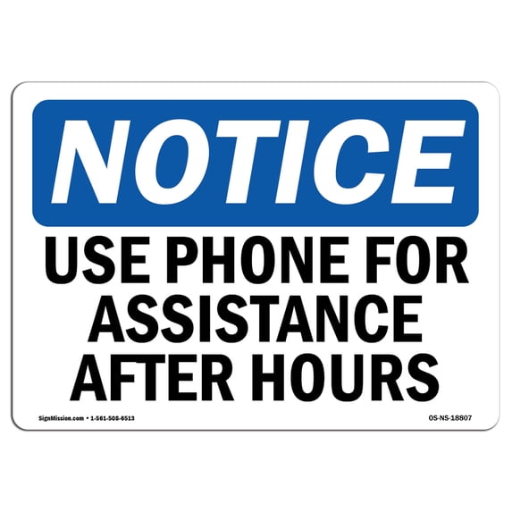 SignMission OS-NS-A-1218-V-12800 12 x 18 in. OSHA Notice Sign - Flu & Cold, Sleeping Please
