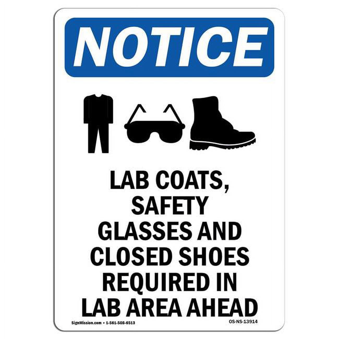 SignMission OSNSA1218V13914 12 x 18 in. OSHA Notice Sign Lab