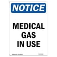 thumbnail image 1 of SignMission OS-NS-A-1218-V-14181 12 x 18 in. OSHA Notice Sign - Medical Gas in Use, 1 of 6