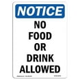 thumbnail image 1 of SignMission OS-NS-A-1218-V-14578 12 x 18 in. OSHA Notice Sign - No Food or Drink Allowed, 1 of 6