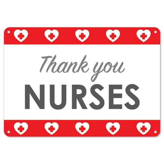 SignMission OS-NS-A-1824-25423 18 x 24 in. Covid-19 Notice Sign - Thank You Nurses 3