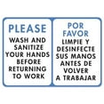 thumbnail image 1 of SignMission OS-NS-A-1824-25592 Coronavirus Notice Sign - Please Wash & Sanitize, 1 of 7