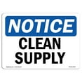 thumbnail image 1 of SignMission OS-NS-A-1824-L-10633 18 x 24 in. OSHA Notice Sign - Clean Supply, 1 of 6
