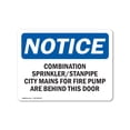thumbnail image 1 of SignMission OS-NS-A-1824-L-10705 18 x 24 in. OSHA Notice Sign - Combination Sprinkler Standpipe City Mains, 1 of 6