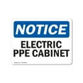 thumbnail image 1 of OSHA Notice Sign - Electrical PPE Cabinet |  Aluminum Sign | Protect Your Business, Construction Site, Warehouse & Shop Area |  Made in the USA, 1 of 6
