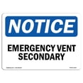 thumbnail image 1 of SignMission OS-NS-A-1824-L-11931 18 x 24 in. OSHA Notice Sign - Emergency Vent Secondary, 1 of 6