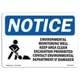 thumbnail image 1 of SignMission OS-NS-A-1824-L-12115 18 x 24 in. OSHA Notice Sign - Environmental Monitoring Well, 1 of 6