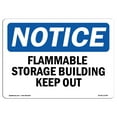 thumbnail image 1 of SignMission OS-NS-A-1824-L-12780 18 x 24 in. OSHA Notice Sign - Flammable Storage Keep Out, 1 of 6