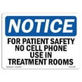 thumbnail image 1 of SignMission OS-NS-A-1824-L-12861 18 x 24 in. OSHA Notice Sign - for Patient Safety No Cell Phone Use In, 1 of 6