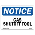 thumbnail image 1 of OSHA Notice Sign - Gas Shutoff Tool |  Aluminum Sign | Protect Your Business, Construction Site, Warehouse & Shop Area |  Made in the USA, 1 of 6