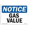 thumbnail image 1 of SignMission OS-NS-A-1824-L-13047 18 x 24 in. OSHA Notice Sign - Gas Valve, 1 of 6