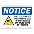 thumbnail image 1 of SignMission OS-NS-A-1824-L-13523 18 x 24 in. OSHA Notice Sign - Hot Cold Surface Interior Surfaces, 1 of 6