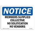 thumbnail image 1 of SignMission OS-NS-A-1824-L-14200 18 x 24 in. OSHA Notice Sign - Member Supplied Collective No Solicitation, 1 of 6