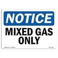 thumbnail image 1 of SignMission OS-NS-A-1824-L-14236 18 x 24 in. OSHA Notice Sign - Mixed Gas Only, 1 of 6