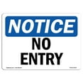 thumbnail image 1 of SignMission OS-NS-A-1824-L-14518 18 x 24 in. OSHA Notice Sign - No Entry, 1 of 6