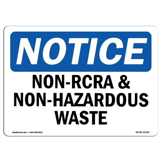 SignMission OS-NS-A-1824-L-15110 18 x 24 in. OSHA Notice Sign - Non ...