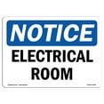 thumbnail image 1 of SignMission OS-NS-A-1824-L-15568 18 x 24 in. OSHA Notice Sign - Notice Electrical Room, 1 of 6