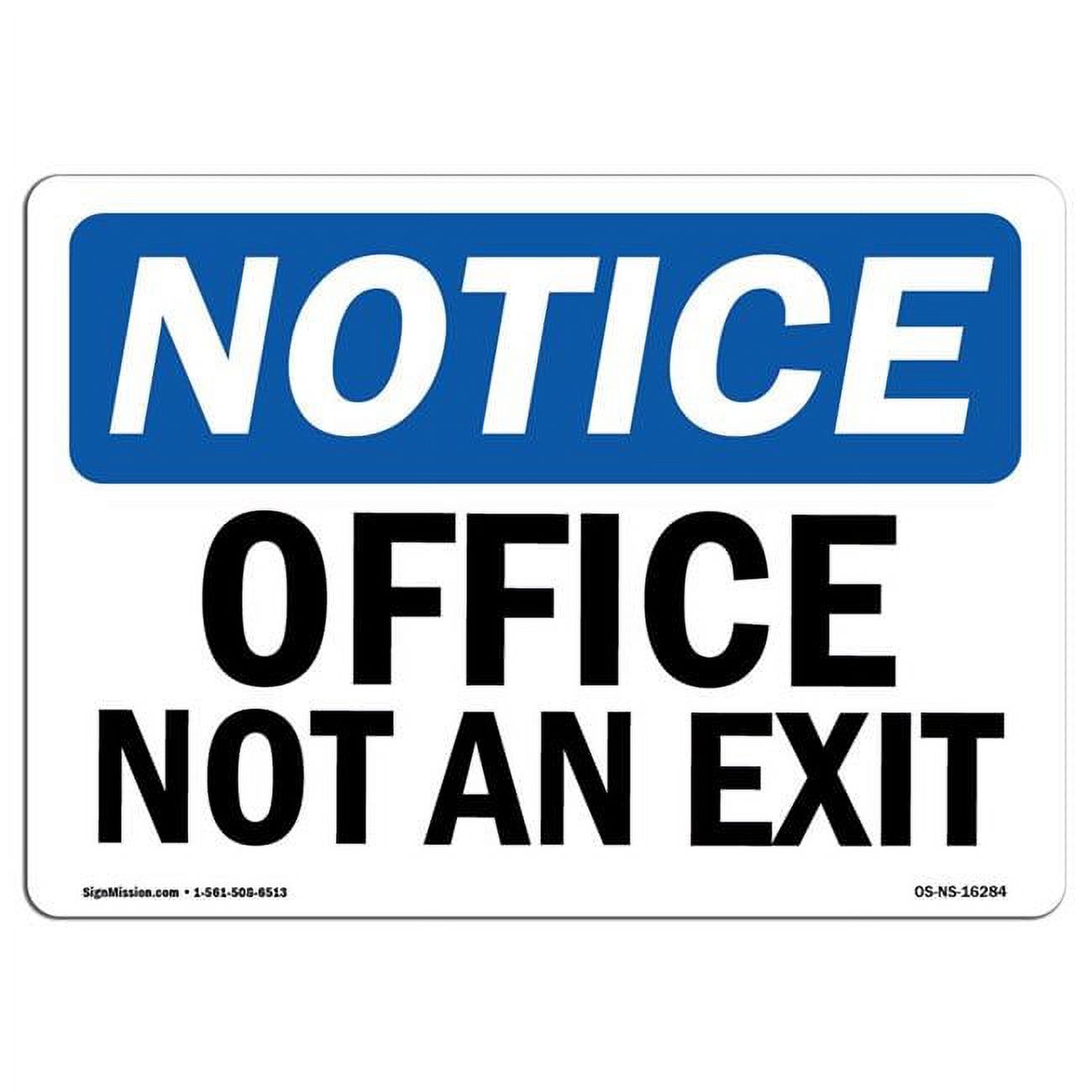 SignMission OS-NS-A-1824-L-16284 18 x 24 in. OSHA Notice Sign - Notice ...