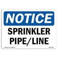 thumbnail image 1 of SignMission OS-NS-A-1824-L-18399 18 x 24 in. OSHA Notice Sign - Sprinkler Pipe Line, 1 of 6