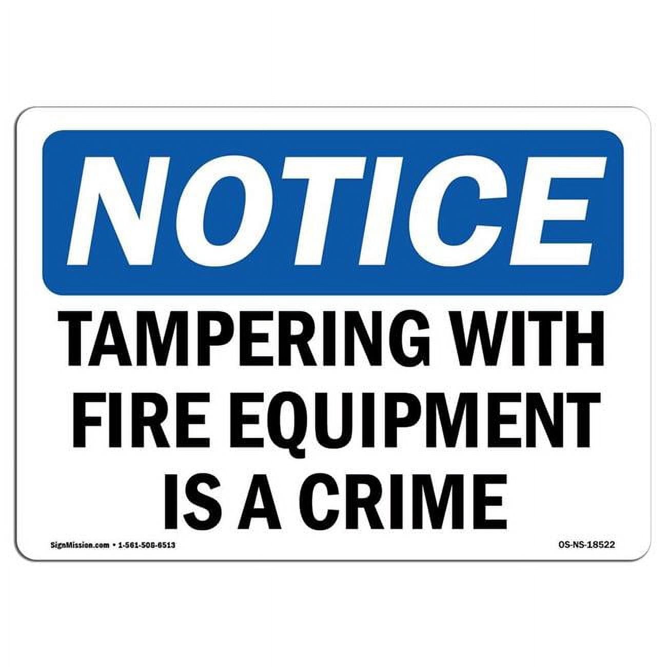 SignMission OS-NS-A-1824-L-18522 18 x 24 in. OSHA Notice Sign ...