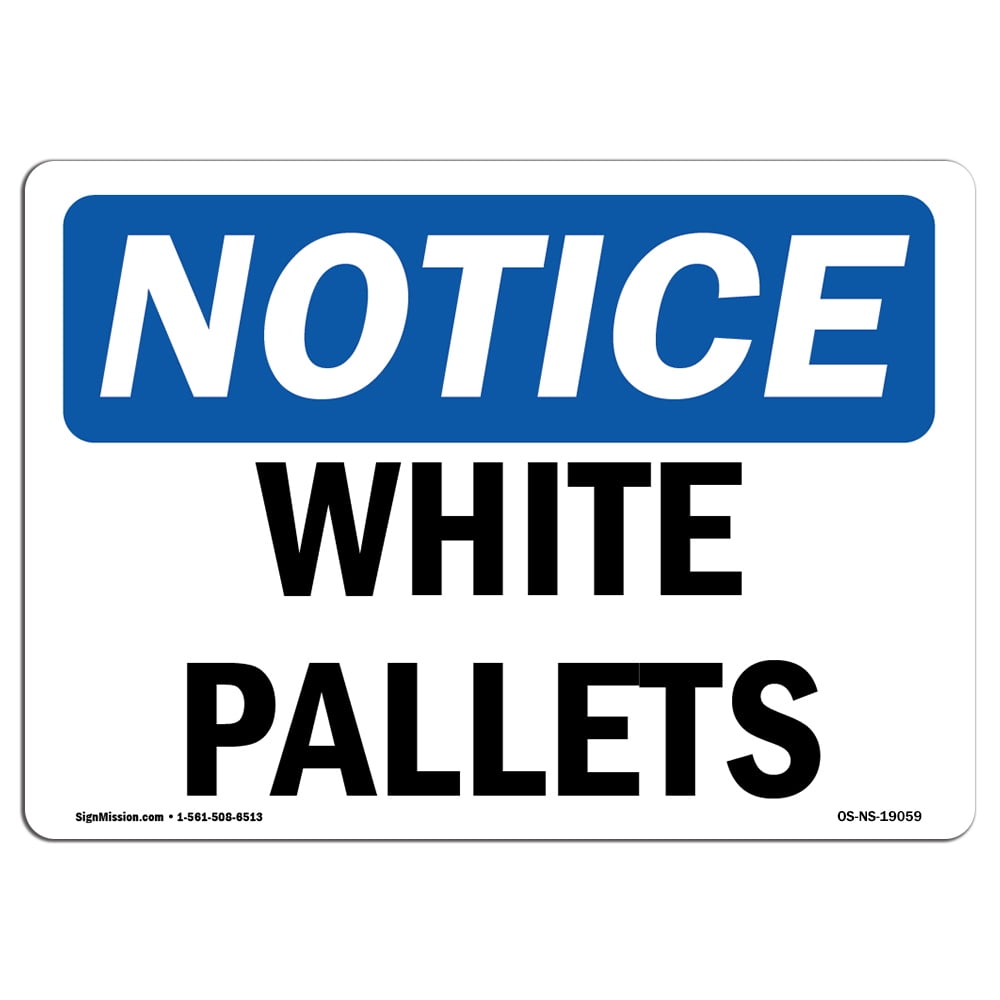 SignMission OS-NS-A-1824-L-19059 18 x 24 in. OSHA Notice Sign - White ...