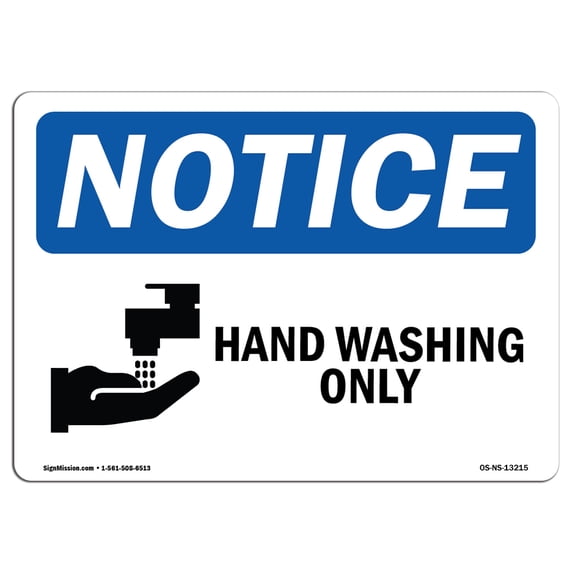 SignMission OS-NS-A-1824-V-10016 18 x 24 in. OSHA Notice Sign - 2X Hearing Protection