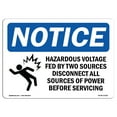 thumbnail image 1 of SignMission OS-NS-A-1824-V-10111 18 x 24 in. OSHA Notice Sign - All Employees & Visitors, 1 of 6