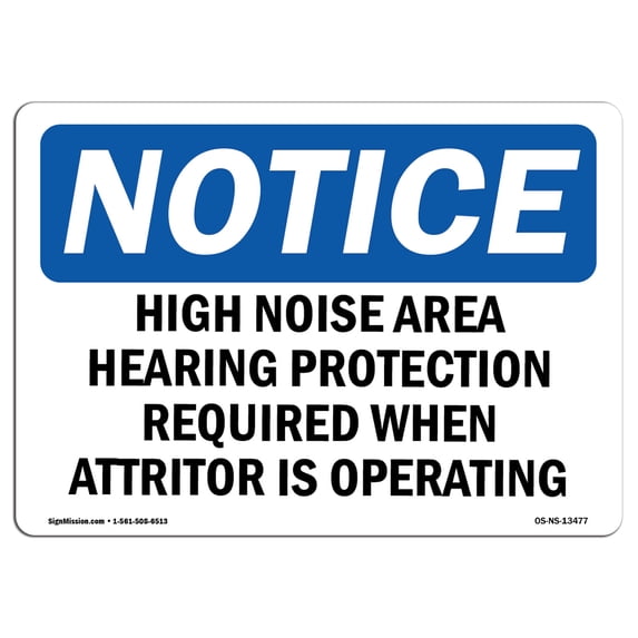SignMission OS-NS-A-1824-V-10252 18 x 24 in. OSHA Notice Sign - Authorized Personnel