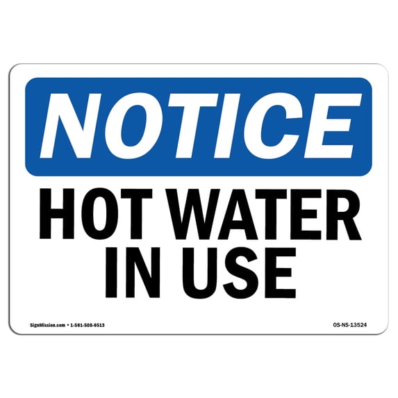 SignMission OS-NS-A-1824-V-10296 18 x 24 in. OSHA Notice Sign - Barracks Building