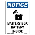 thumbnail image 1 of SignMission OS-NS-A-1824-V-10308 18 x 24 in. OSHA Notice Sign - Battery Box Battery Inside, 1 of 6