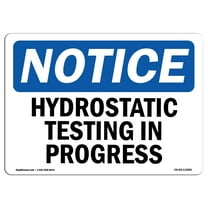 SignMission OS-NS-A-1824-V-10363 18 x 24 in. OSHA Notice Sign - Blasting No Admittance