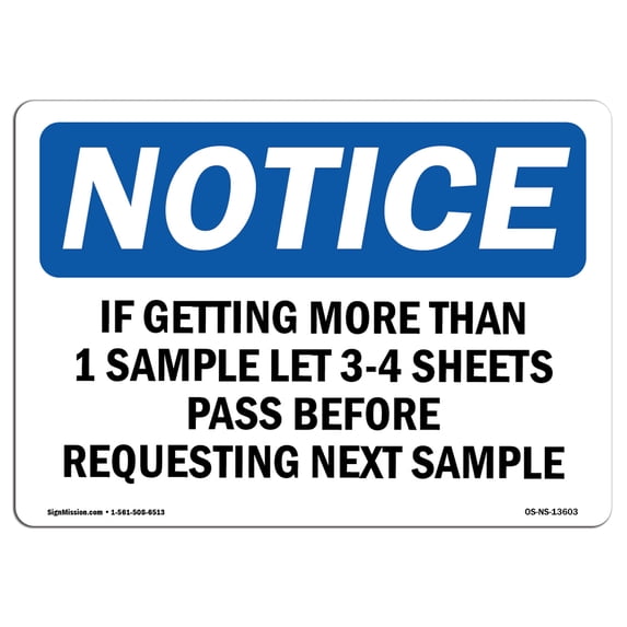 SignMission OS-NS-A-1824-V-10377 18 x 24 in. OSHA Notice Sign - Boiling Water