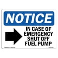 thumbnail image 1 of OSHA Notice Sign - In Case Of Emergency Shut Off |  Aluminum Sign | Protect Your Business, Construction Site, Warehouse & Shop Area |  Made in the USA, 1 of 6