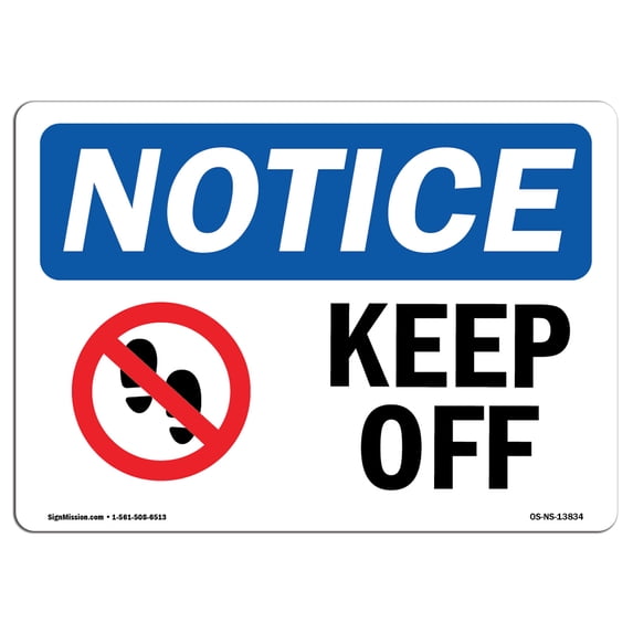 SignMission OS-NS-A-1824-V-10601 18 x 24 in. OSHA Notice Sign - Class B Biosolids Site Public