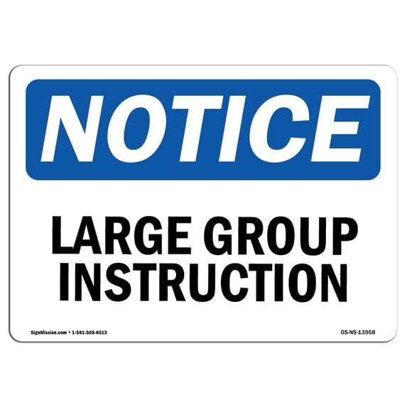 SignMission OS-NS-A-1824-V-10725 18 x 24 in. OSHA Notice Sign - Combustible