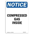 thumbnail image 1 of SignMission OS-NS-A-1824-V-10751 18 x 24 in. OSHA Notice Sign - Compressed Gas Inside, 1 of 6
