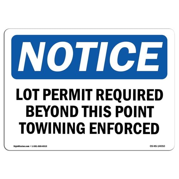 SignMission OS-NS-A-1824-V-10801 18 x 24 in. OSHA Notice Sign - Contact with Sprinkler