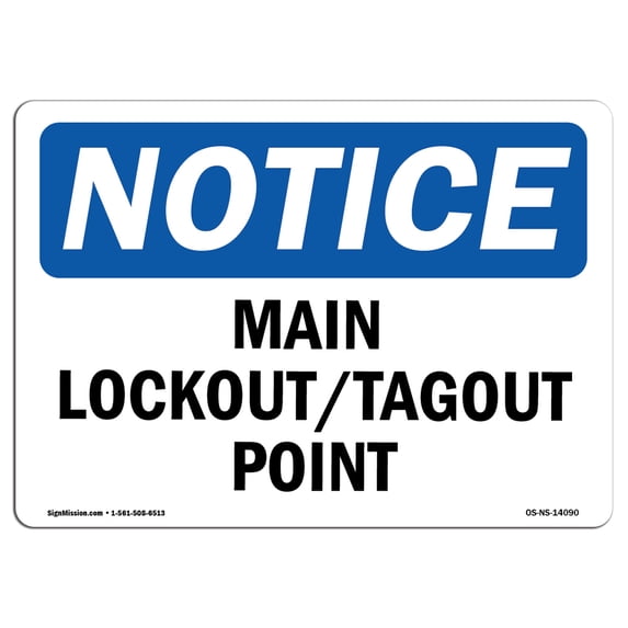 SignMission OS-NS-A-1824-V-10844 18 x 24 in. OSHA Notice Sign - Credit Consultation by Appt Only