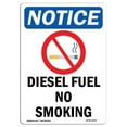 thumbnail image 1 of SignMission OS-NS-A-1824-V-11004 18 x 24 in. OSHA Notice Sign - Diesel Fuel No Smoking, 1 of 6