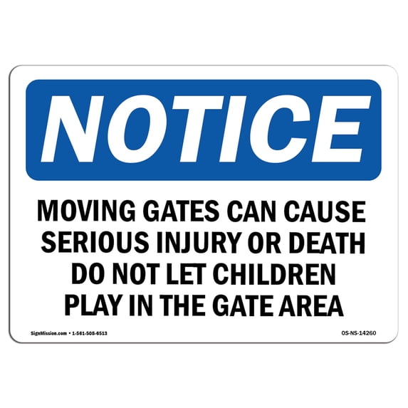 SignMission OS-NS-A-1824-V-11010 18 x 24 in. OSHA Notice Sign - Diesel Fuel