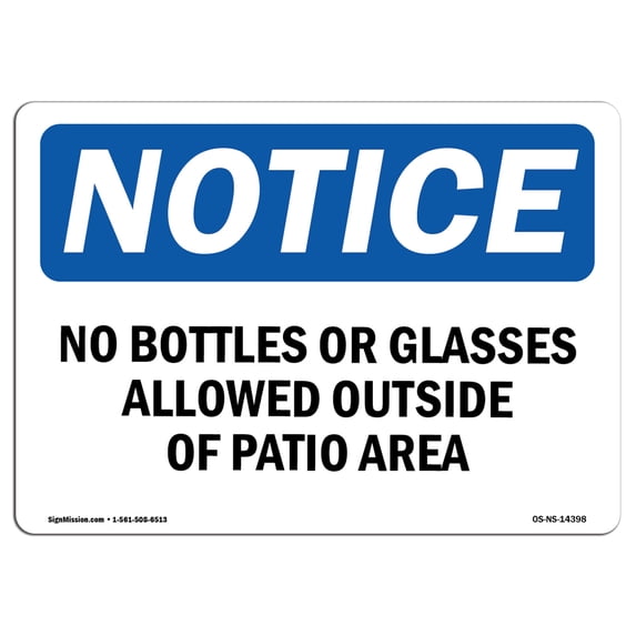 SignMission OS-NS-A-1824-V-11124 18 x 24 in. OSHA Notice Sign - Do Not Climb Tower