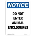 thumbnail image 1 of SignMission OS-NS-A-1824-V-11157 18 x 24 in. OSHA Notice Sign - Do Not Enter Animal Enclosures, 1 of 6