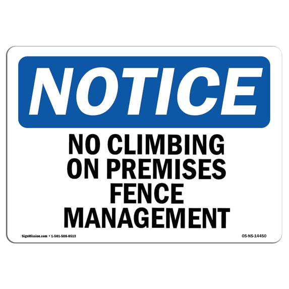 SignMission OS-NS-A-1824-V-11166 18 x 24 in. OSHA Notice Sign - Do Not Enter Authorized Persons Only