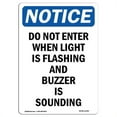 thumbnail image 1 of SignMission OS-NS-A-1824-V-11250 18 x 24 in. OSHA Notice Sign - Do Not Enter When Light is Flashing, 1 of 6