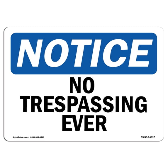 SignMission OS-NS-A-1824-V-11603 18 x 24 in. OSHA Notice Sign - Dust Pan