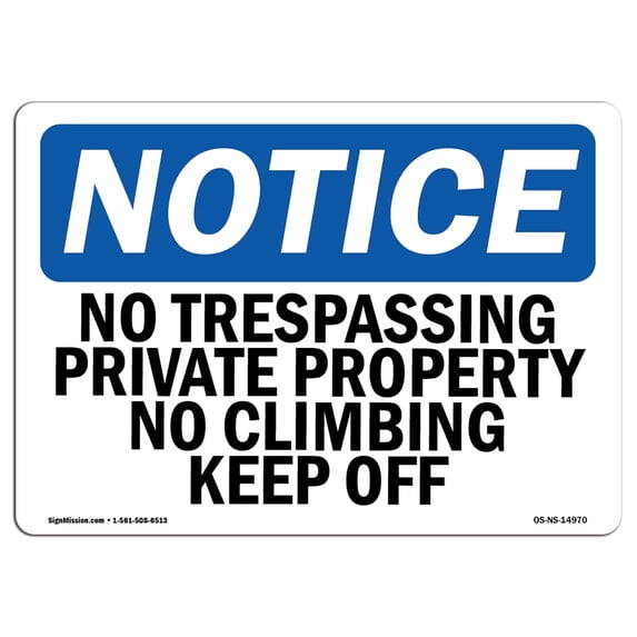 SignMission OS-NS-A-1824-V-11654 18 x 24 in. OSHA Notice Sign - Electrical Hazard