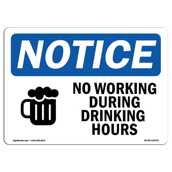SignMission OS-NS-A-1824-V-11722 18 x 24 in. OSHA Notice Sign - Elevator Equipment Room Do Not